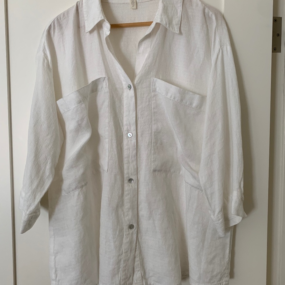 Eileen Fisher Linen Oversized Shirt